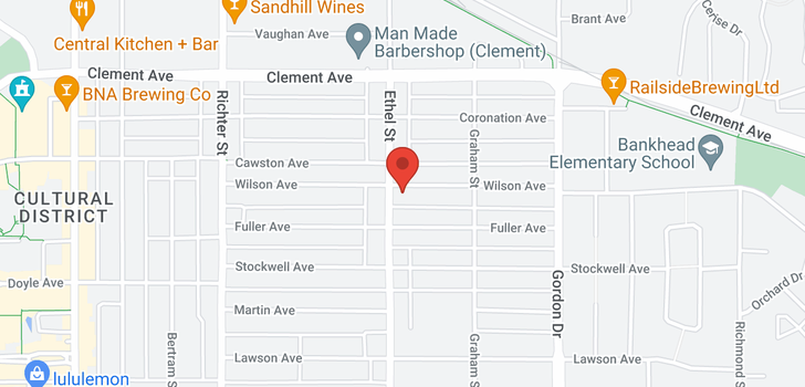 map of 917 Wilson Avenue